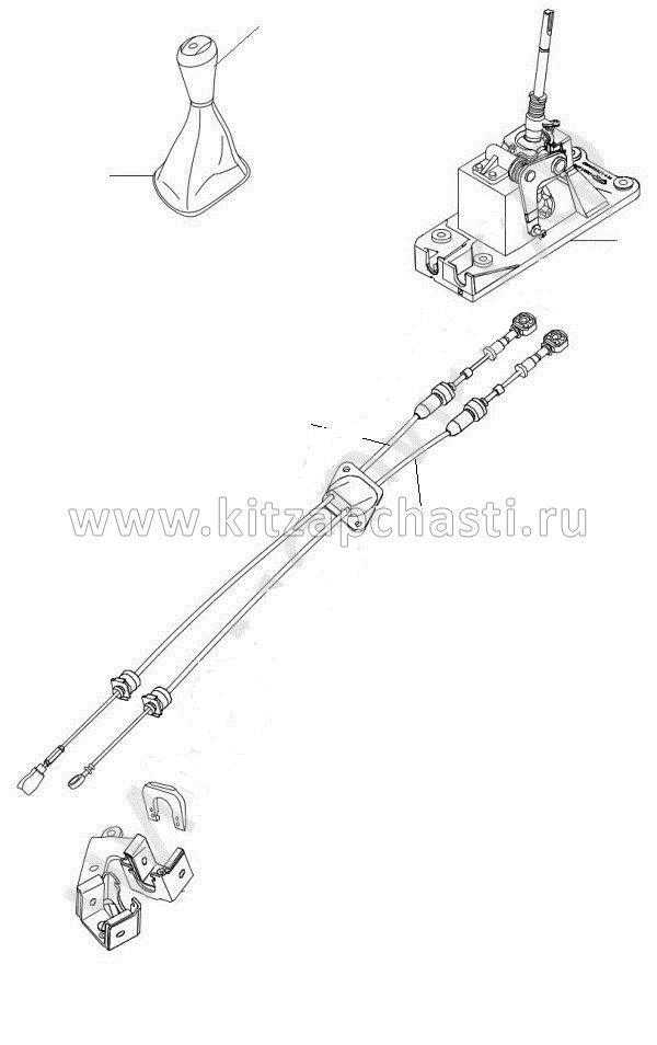 Рукоятка рычага КПП BAW Fenix 1065 Евро 3 BP10651720005